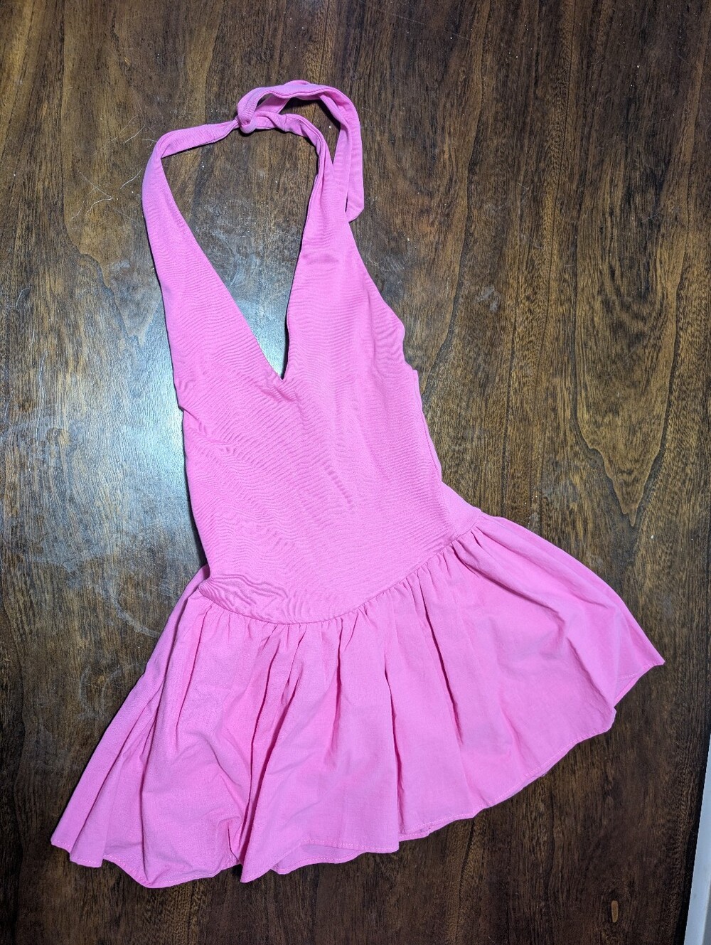 Zara Pink Halter Mini Dress Size Small